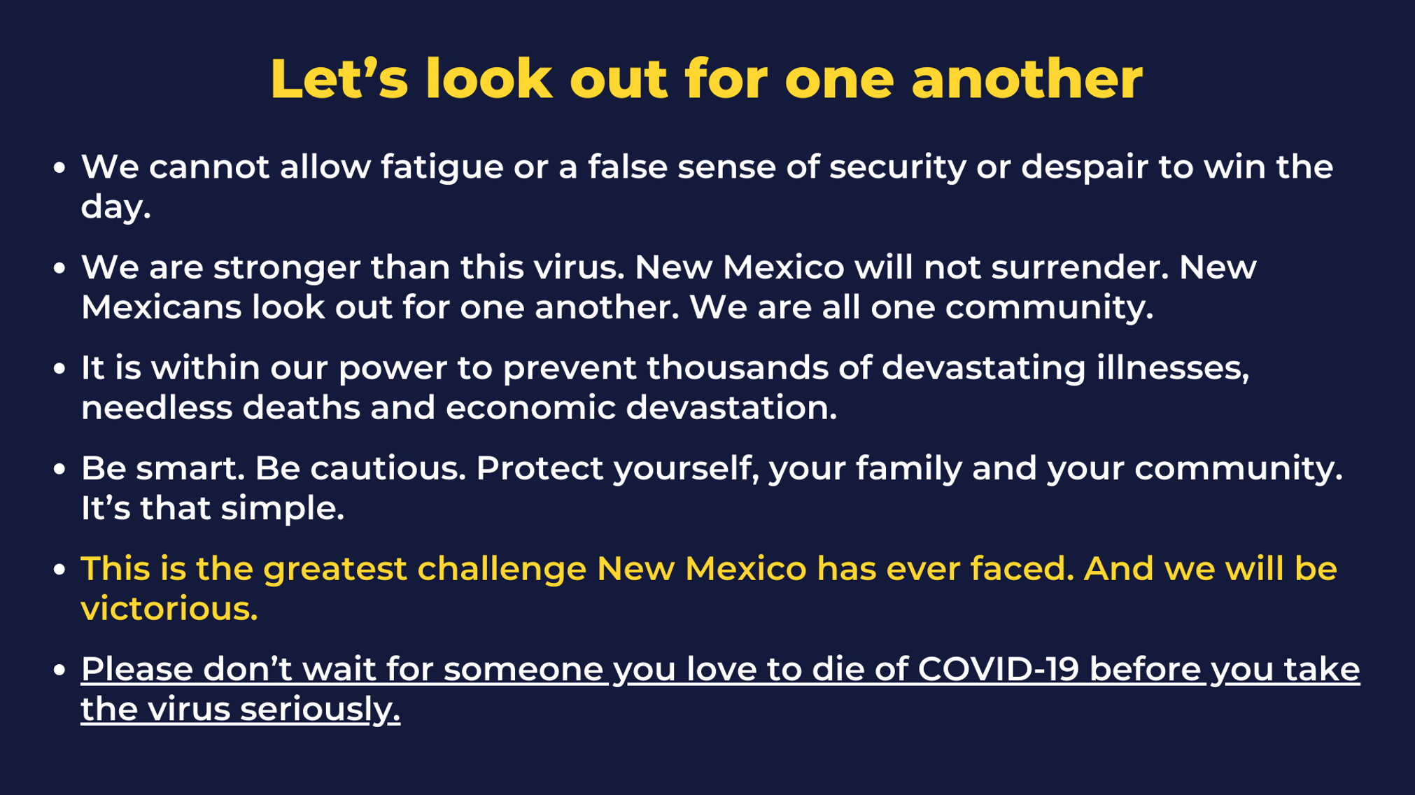 Rapid Covid Response update